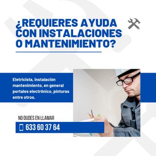 Mantenimiento, reparación en general
