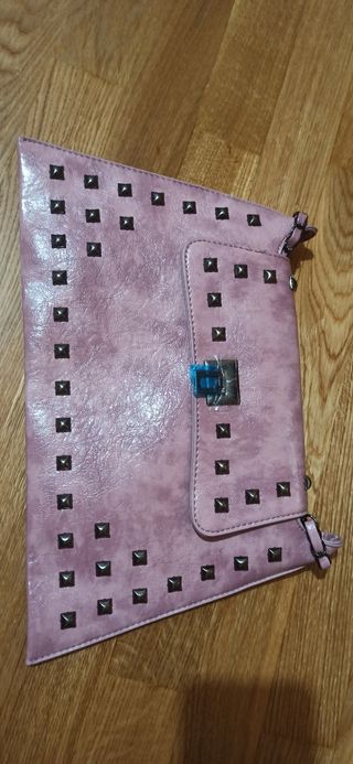 Bolso rosa de cuero de SHEIN