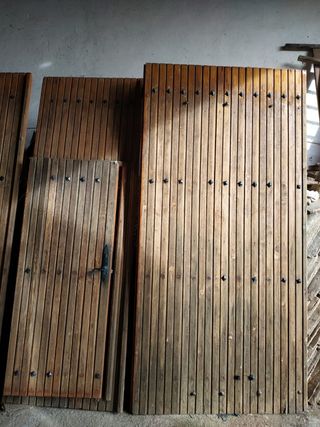 Puerta grande rustica 2.65 m
