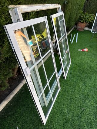 Ventana aluminio blanca 120x115