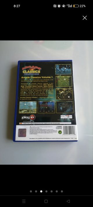 Juego play 2 Arcade classics volumen one 