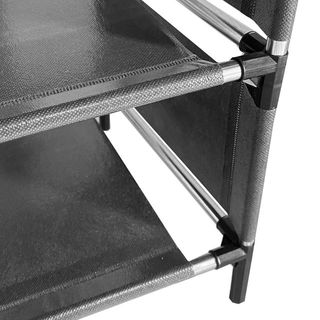 Zapatero Tela 36 Pares 160x90x27 Cm Negro NUEVO