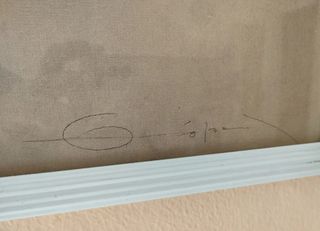 Dos cuadros con marcos y cristales