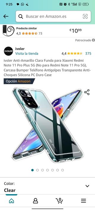 Funda Xiaomi redmi note 11 pro