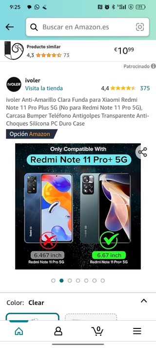 Funda Xiaomi redmi note 11 pro
