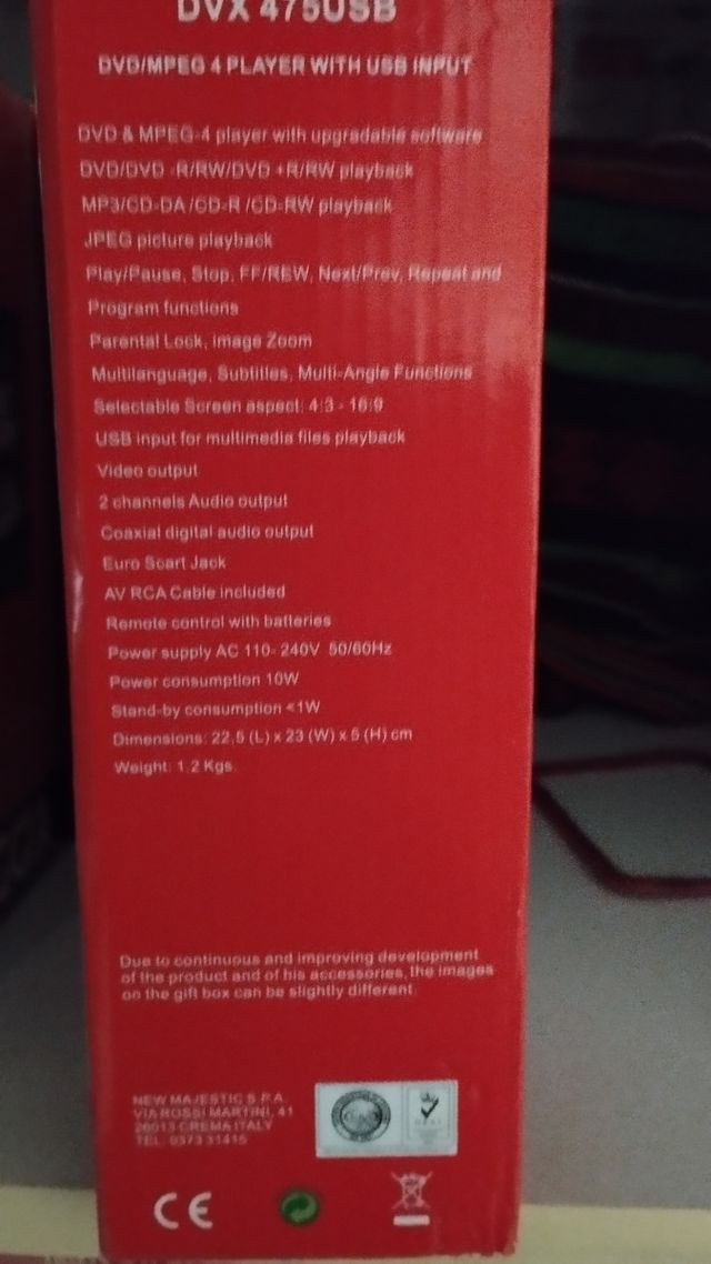 Lettore DVD Majestic