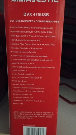 Lettore DVD Majestic