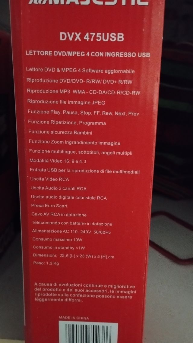 Lettore DVD Majestic