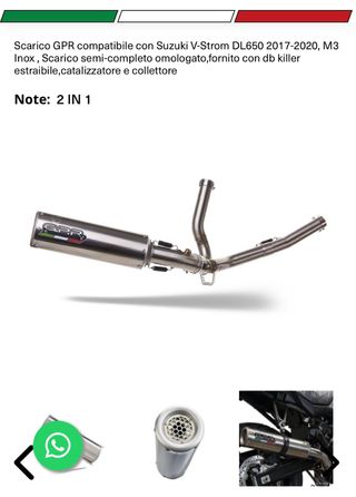 ESCAPE CE 2/1 SUZUKI V STROM 650 2004/11 - 2020