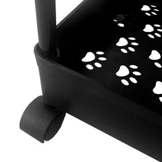 Carrito Almacenamiento Negro 3Alturas 62x38 NUEVO!