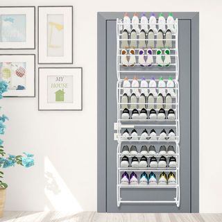 Zapatero Puerta 36 Pares 172x58 Cm Blanco NUEVO