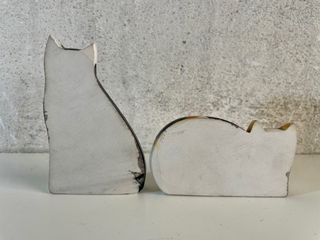 Coppia di gatti dipinti a mano – mod 35