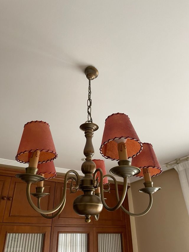 LAMPARA HOLANDESA LATON ENVEJECIDO