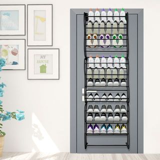 Zapatero Puerta 36 Pares 172x58 Cm Negro NUEVO