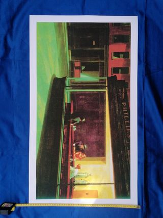 ARTE. HOPPER. TRASNOCHADORES. CARTEL