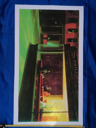 ARTE. HOPPER. TRASNOCHADORES. CARTEL