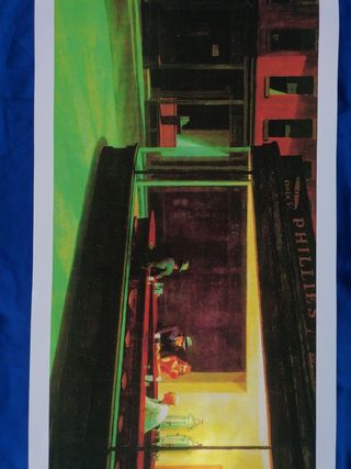 ARTE. HOPPER. TRASNOCHADORES. CARTEL