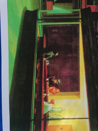 ARTE. HOPPER. TRASNOCHADORES. CARTEL