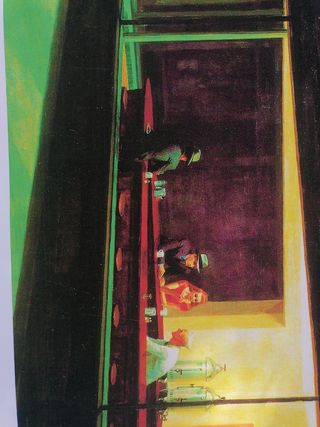 ARTE. HOPPER. TRASNOCHADORES. CARTEL