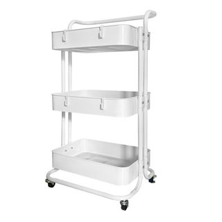 Carrito Almacenamiento 85x44x37 Cm Blanco NUEVO
