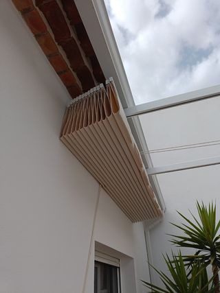 Toldo corredera de palilleria