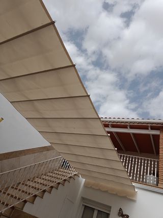 Toldo corredera de palilleria