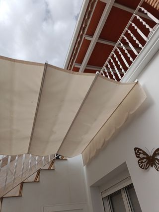 Toldo corredera de palilleria