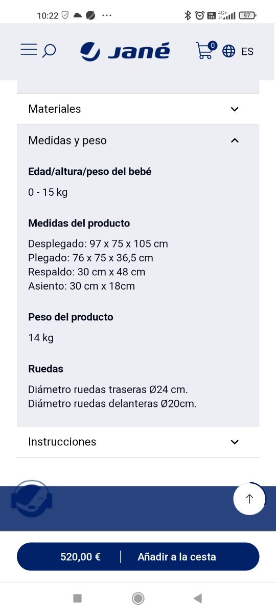 Carro gemelar Jane Twinlink