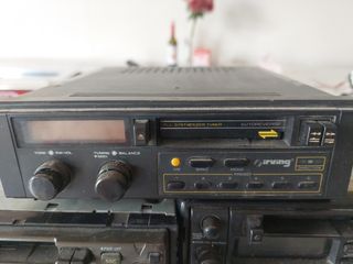 Lote radio cassette autoradio antiguo coche
