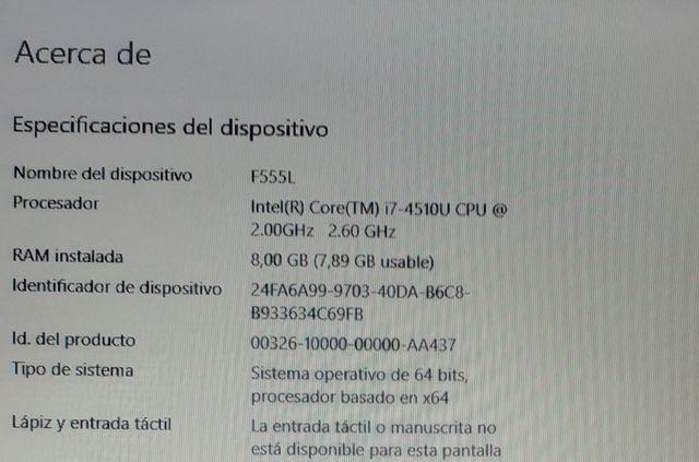 Ordenador ASUS Intel Core i7