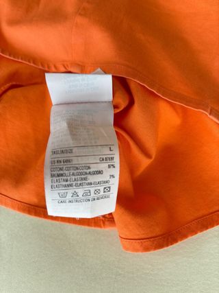 Camisa sin mangas Benetton, naranja, talla L