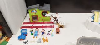 Pingüinos y refugio para gatos de playmobil