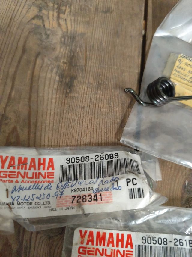 Muelles estriberas Yamaha YZ 125/250
