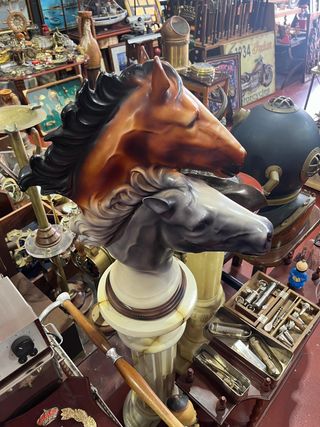 Figura caballos de cerámica