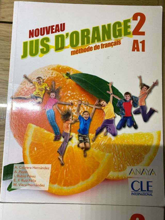 Libro frances Jus d'orange nivel 2 A1