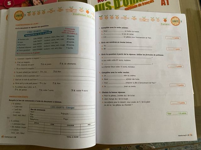 Libro frances Jus d'orange nivel 2 A1