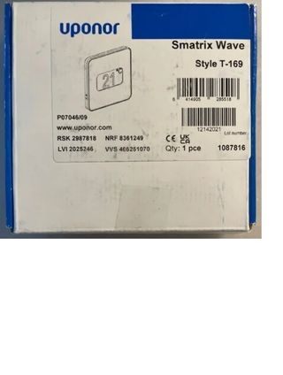 TERMOSTATO D+RH STYLE T-169 UPONOR SMATRIX WAVE