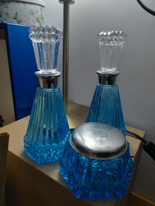 Juego de tocador vintage, años 70