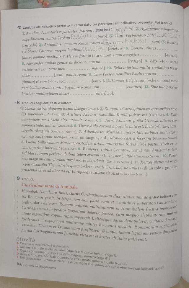 Libri di testo: Latino