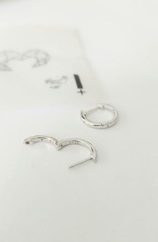 Pendientes aritos simples plata lepetitemarie