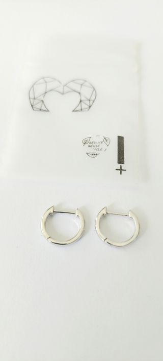 Pendientes aritos simples plata lepetitemarie