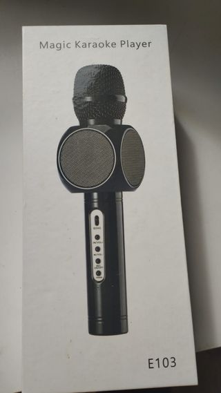 Micrófono karaoke rosa