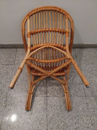 SILLA DE MIMBRE BALCÓN TERRAZA DECORACIÓN