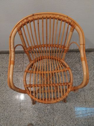 SILLA DE MIMBRE BALCÓN TERRAZA DECORACIÓN
