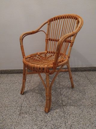 SILLA DE MIMBRE BALCÓN TERRAZA DECORACIÓN