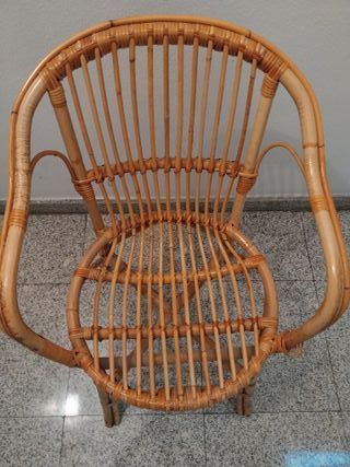 SILLA DE MIMBRE BALCÓN TERRAZA DECORACIÓN