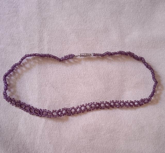 Collar choker purpura handmade