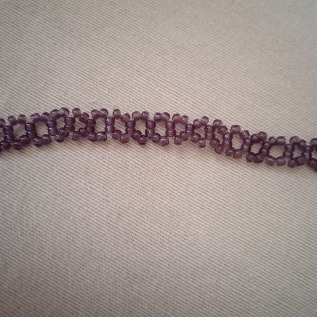 Collar choker purpura handmade