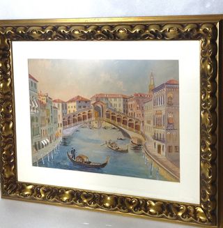 Cuadro XX Antiguo (Puente Rialto)Escuela Italiana