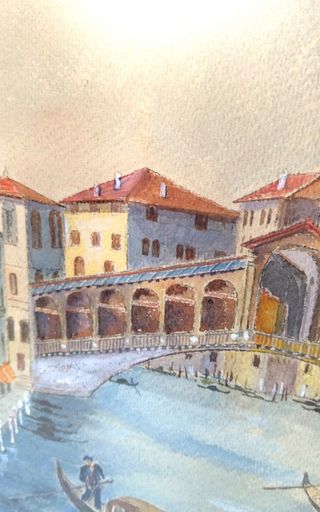 Cuadro XX Antiguo (Puente Rialto)Escuela Italiana